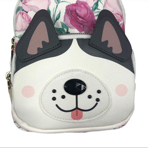 Betsey Johnson Roses & Cute Puppy Mini Backpack - Picture 7 of 9